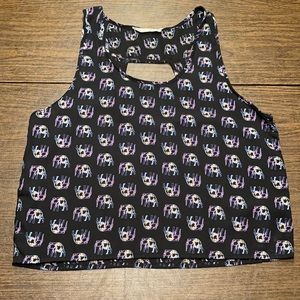 Hug Elephant Print Crop Top